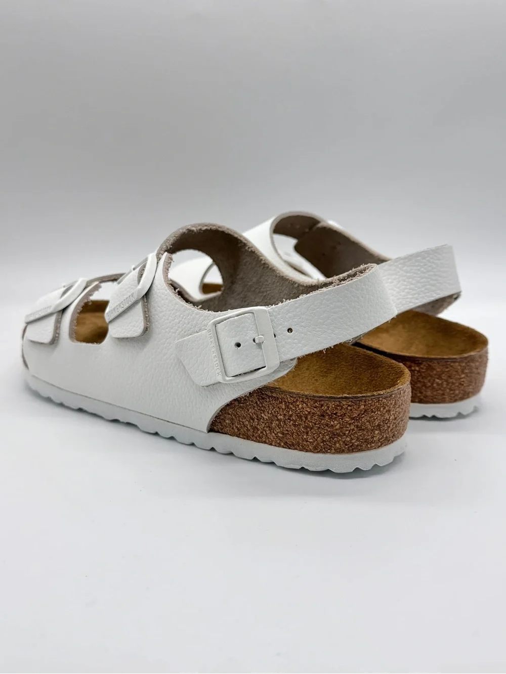 Birkenstock Milano White Leather Sandals NWOB Men 10 L12 Regular Fit EU 43